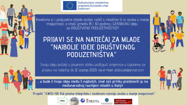 ALD-Sisak objavila natječaj za mlade. Na fotografiji plakat s informacijama za prijavu mladih na natječaj.