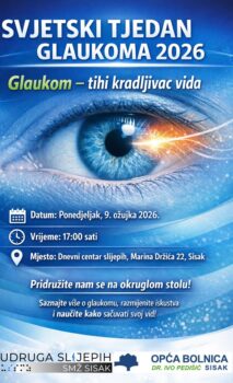 Najava okruglog stola na temu: “Glaukom – tihi kradljivac vida”